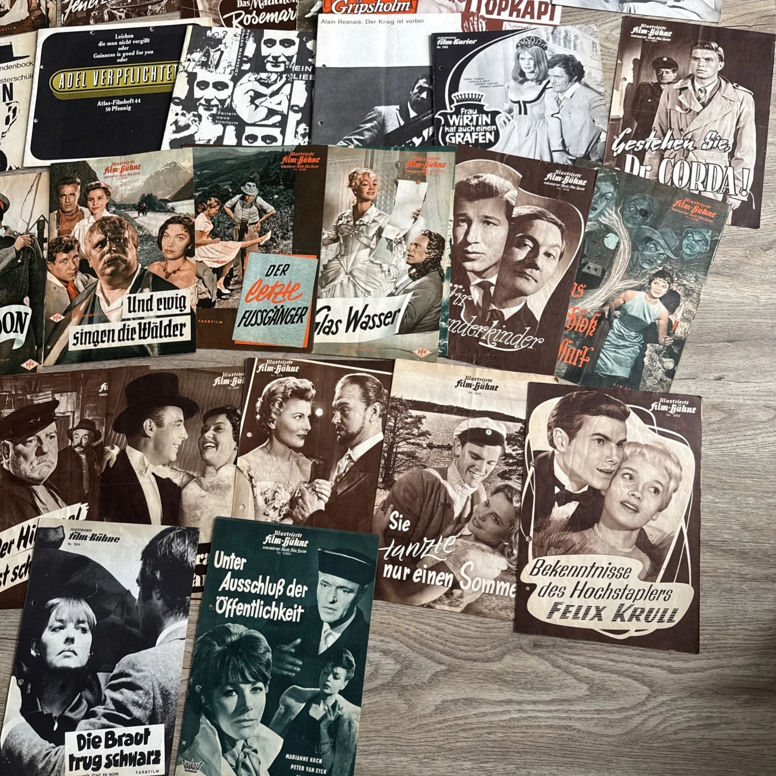 55 x Rare German Cinema Movie Vintage Programmes 1950’s & 1960’s Bulk Job Lot, изображение 3