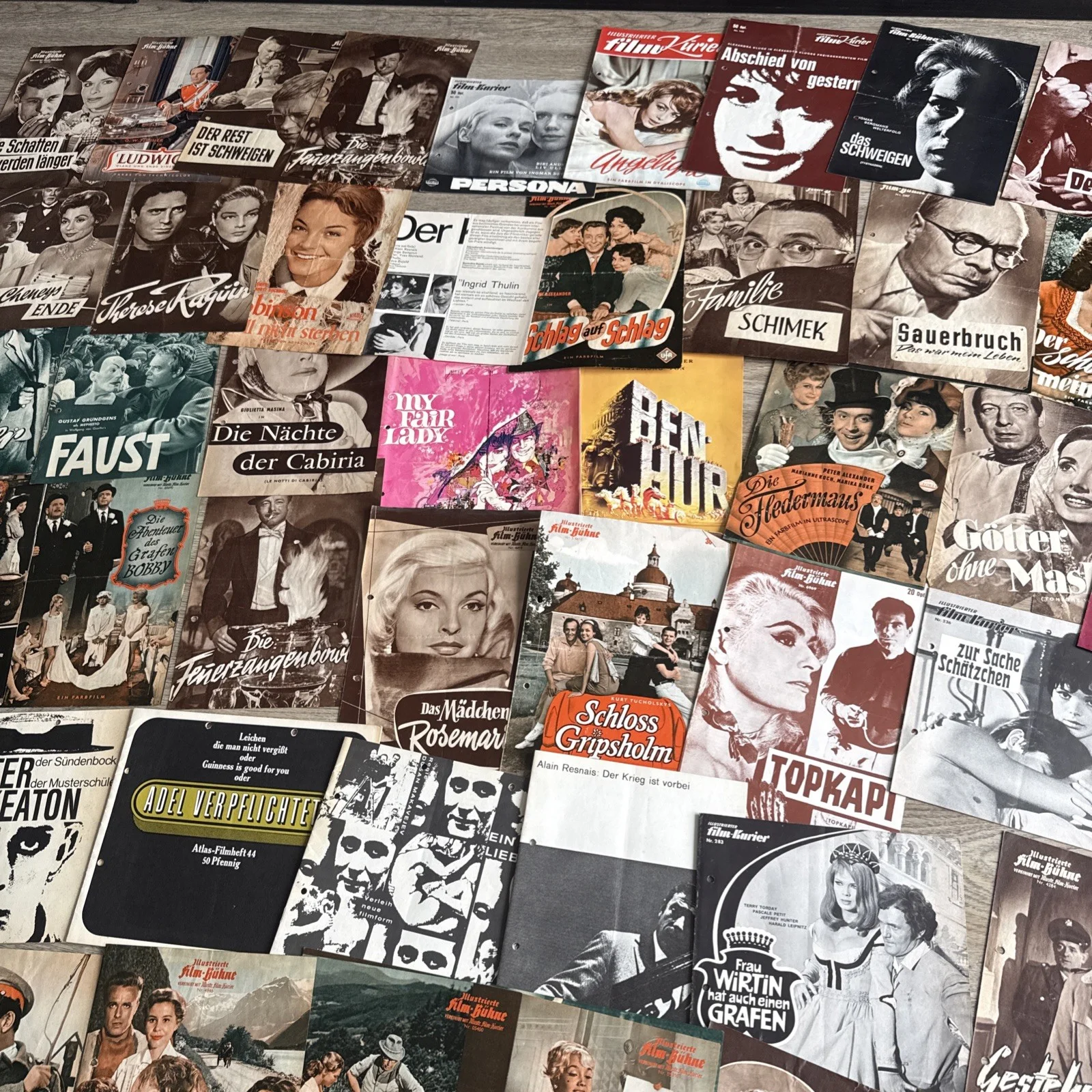 55 x Rare German Cinema Movie Vintage Programmes 1950’s & 1960’s Bulk Job Lot, изображение 5
