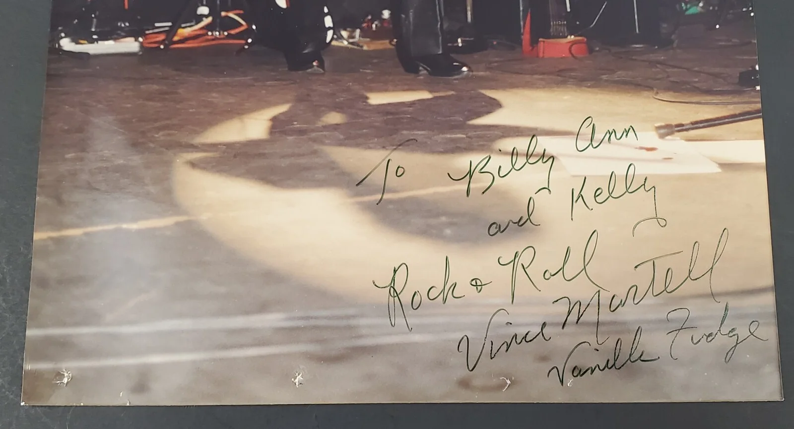 Rare Vince Martell /Vanilla Fudge, Hand Autographed Color 8 x 10 Photo, изображение 3
