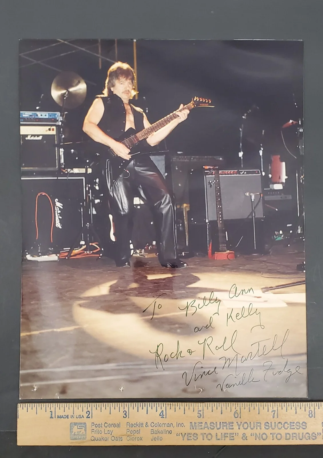 Rare Vince Martell /Vanilla Fudge, Hand Autographed Color 8 x 10 Photo, изображение 5