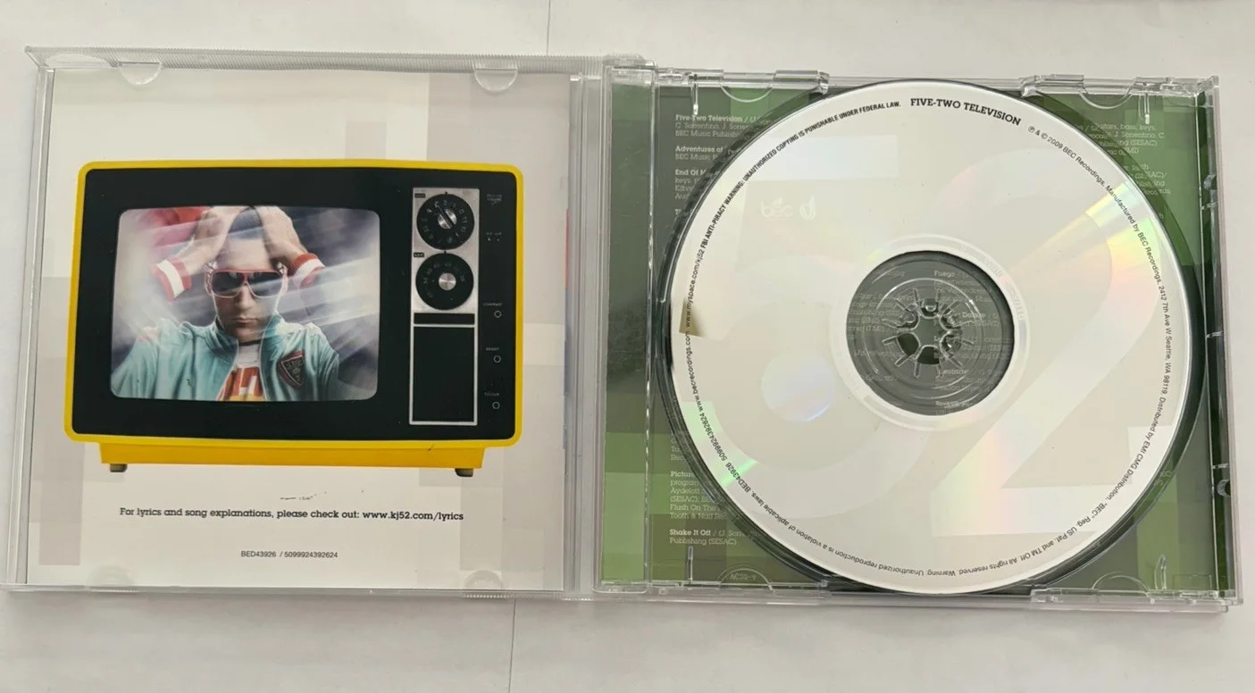 KJ-52 Five-Two Television CD 2009 Signed Autographed BEC Jonah Sorrentino VG, image 3