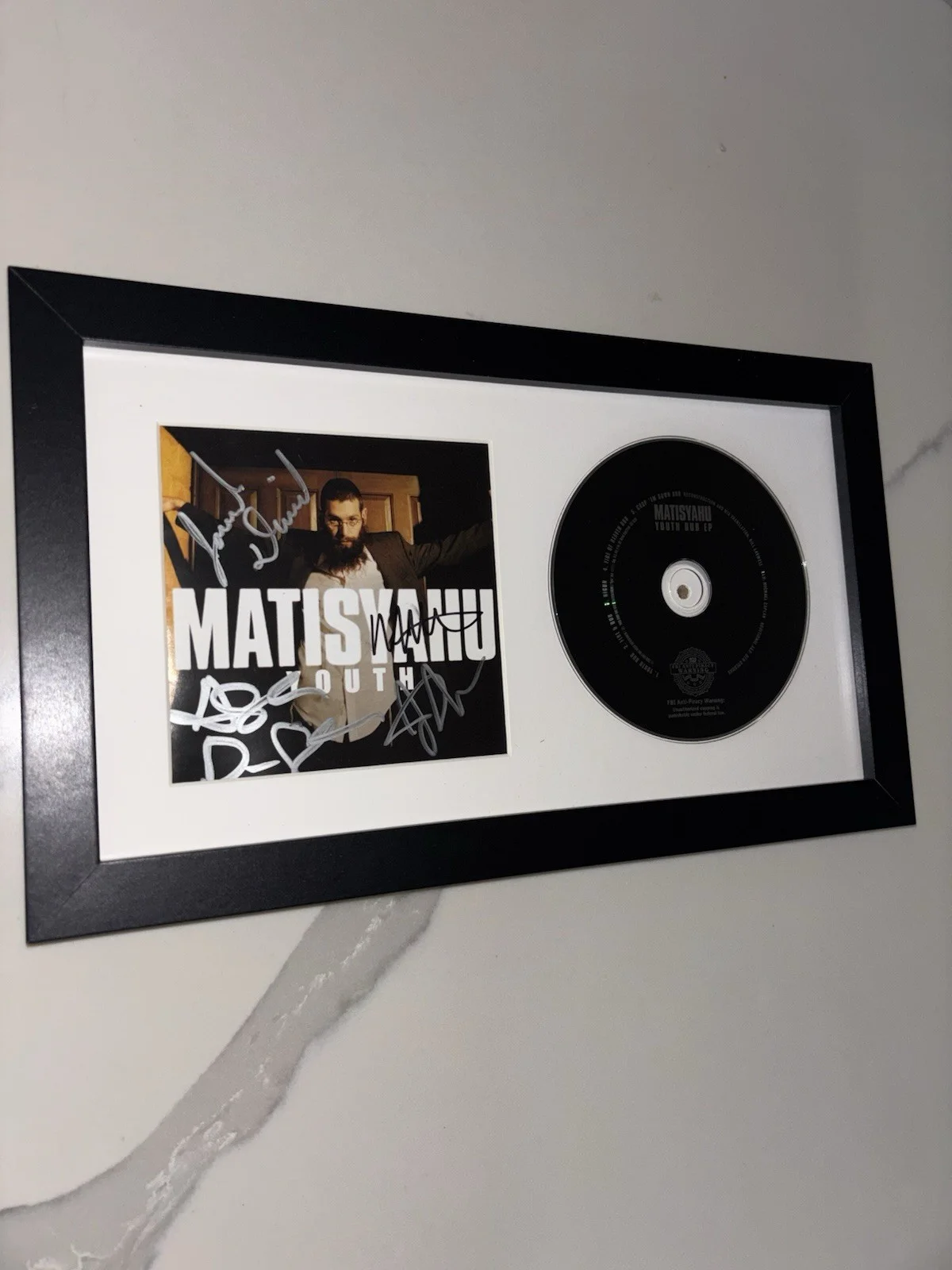 Matisyahu Youth Signed x 4 Framed CD Booklet/CD - Jonah David, Jimmy Douglas…, image 3