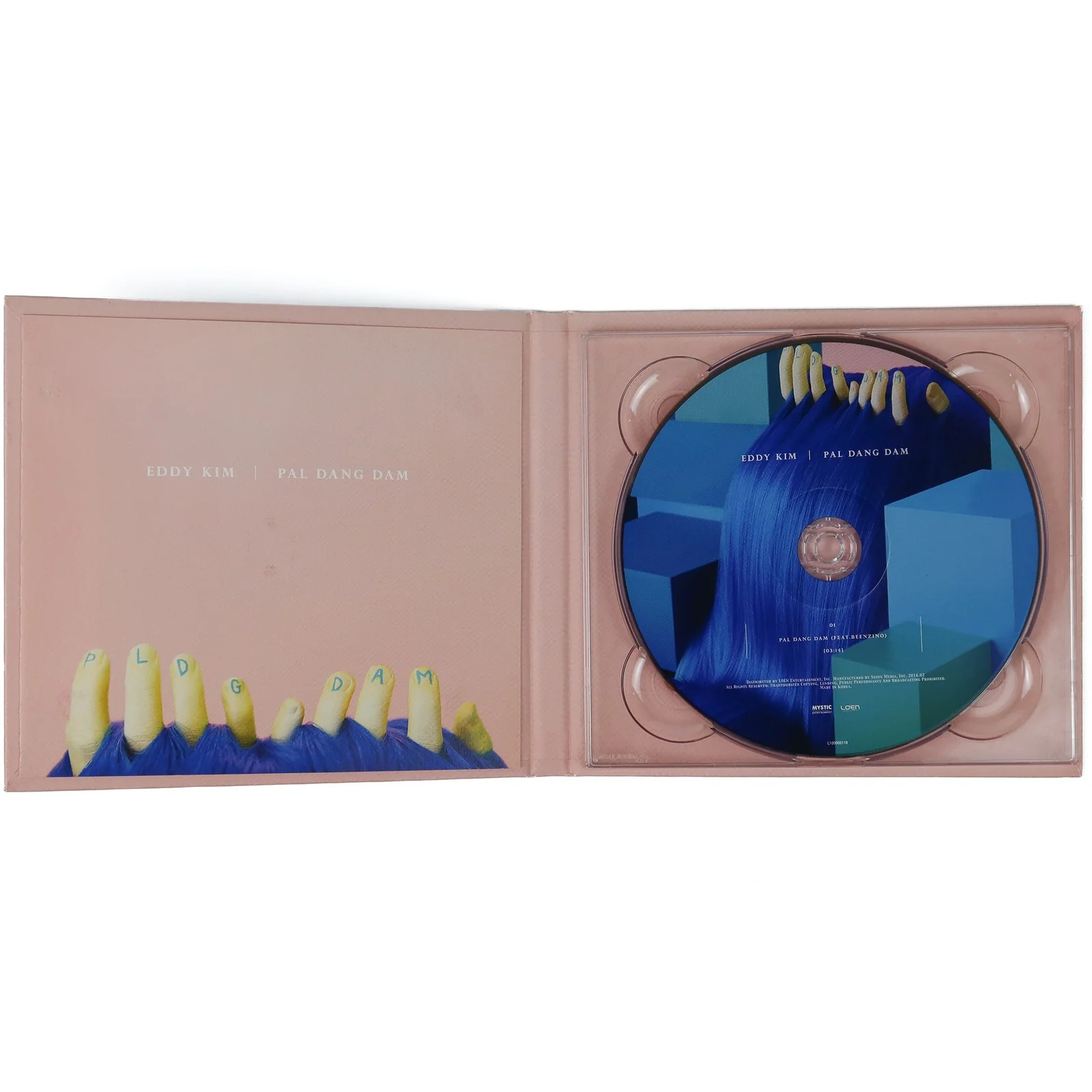 Eddy Kim - Paldangdam [Ft. Beenzino] Single Album Signed Promo CD 2016, image 3