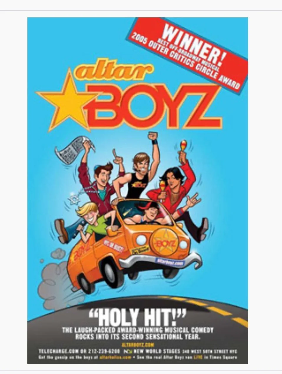 ALTAR BOYZ THE BROADWAY MUSICAL SIGNED YAMAKA, image 3