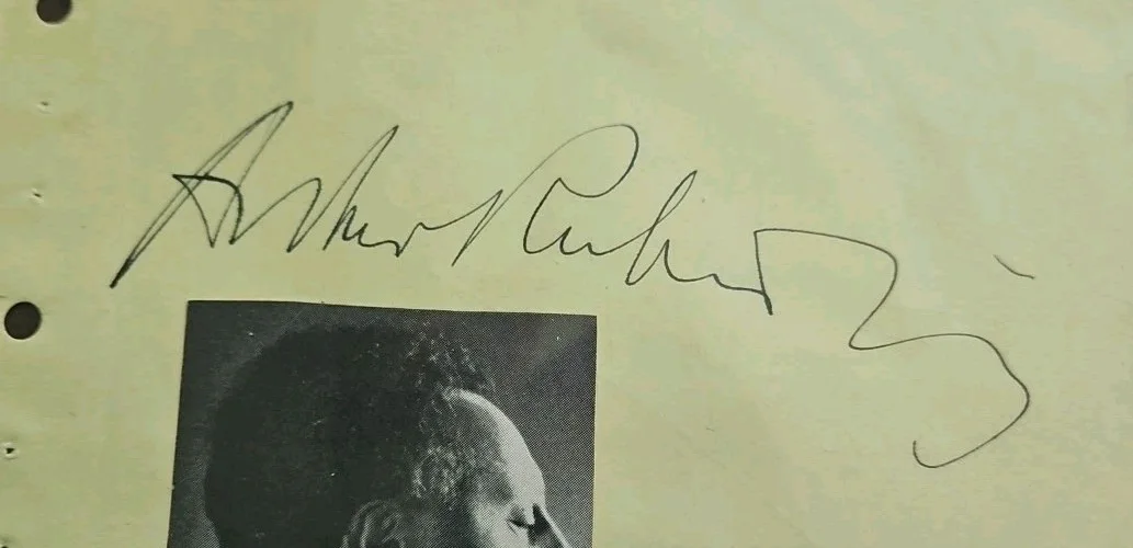ARTHUR RUBINSTEIN autograph Pages Pianist - AND - MARIAN ANDERSON Opera signed, image 3
