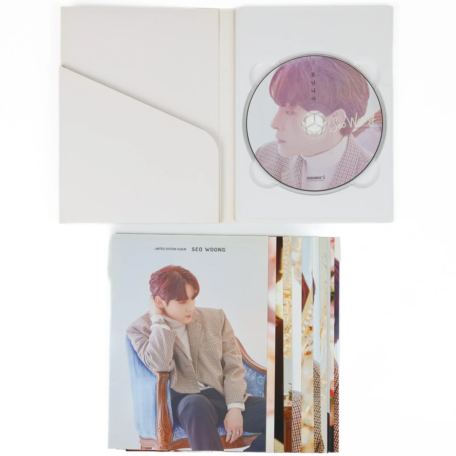 Seo Woong - Regret 1st Single Album Signed Promo CD 2018 NTB Seowoong Sungwoong, изображение 3
