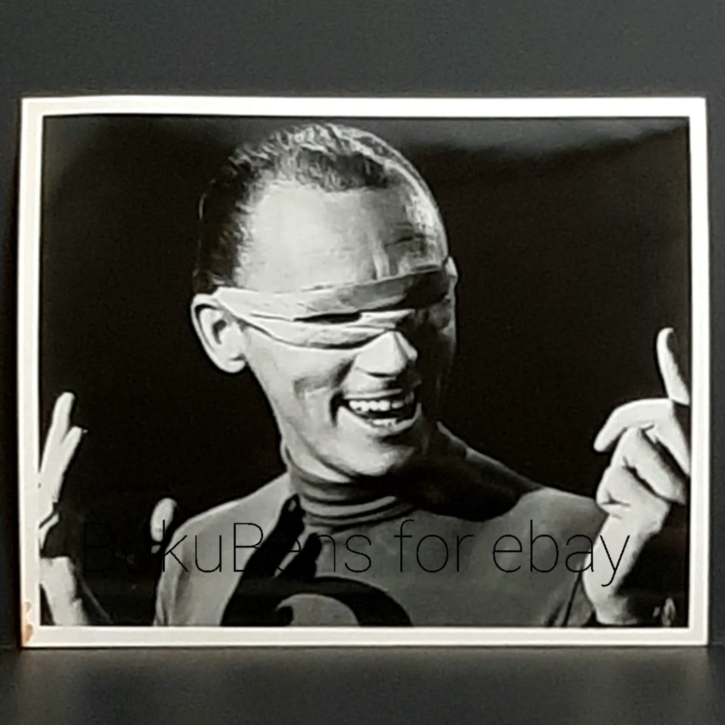 Frank Gorshin — 1979 Hand Signed Autograph Index Card & Photo Frank Gorshin as Riddler in Batman, изображение 3