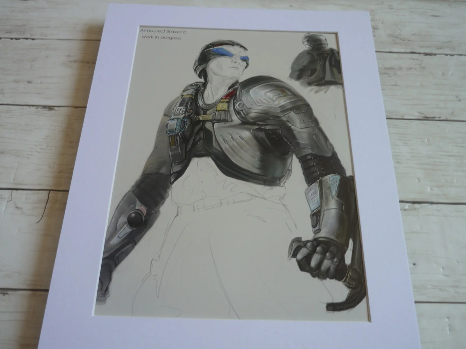 14x11 mounted 007 james bond die another day armoured brassard 2001 artwork, изображение 2