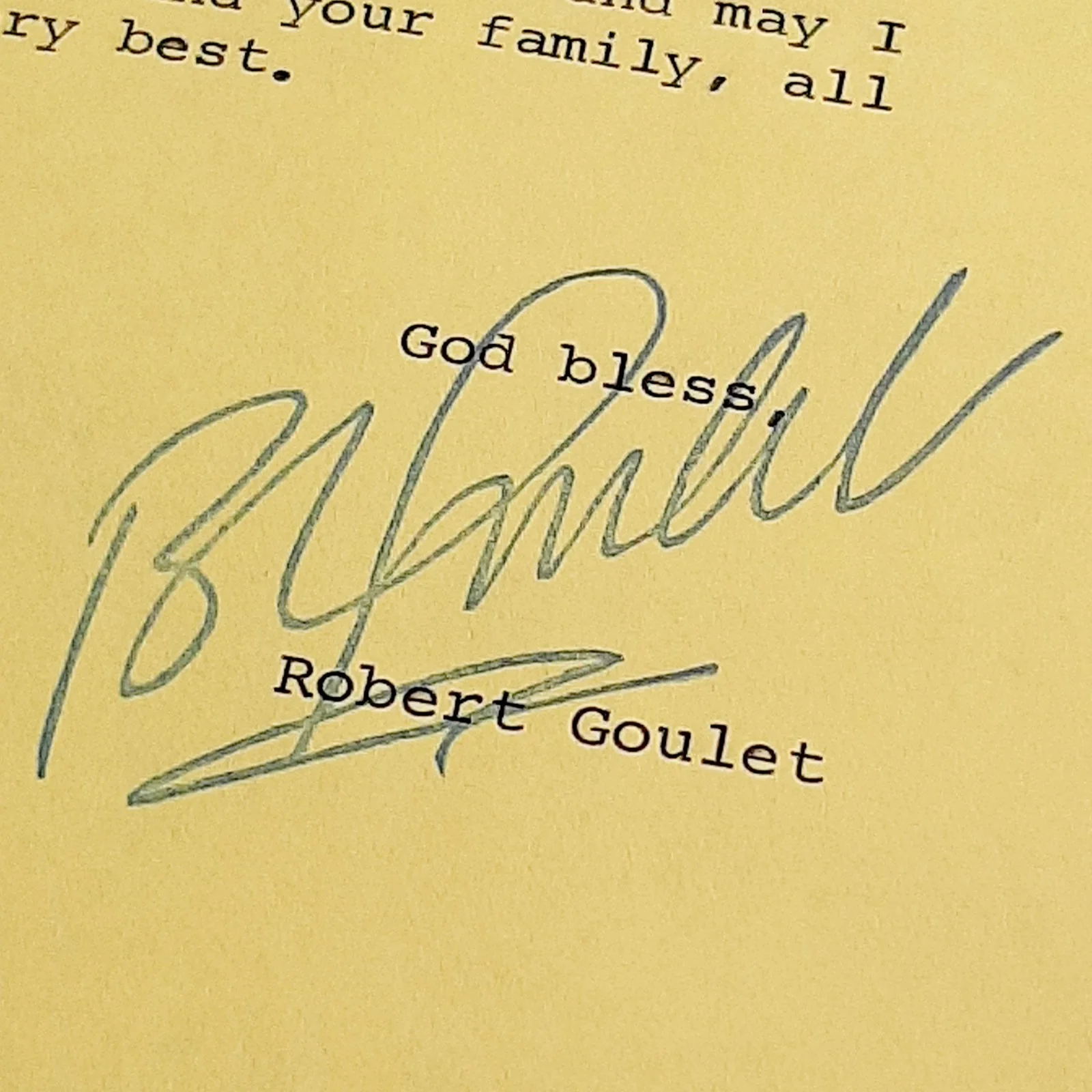 Robert Goulet — 1965 Robert Goulet Fan Club Portrait Letterhead Note & Photos Lot, изображение 4