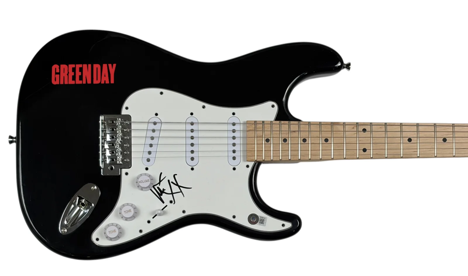 Mike Dirnt Green Day Signed Autograph Electric Guitar Band Bassist Beckett COA, изображение 2