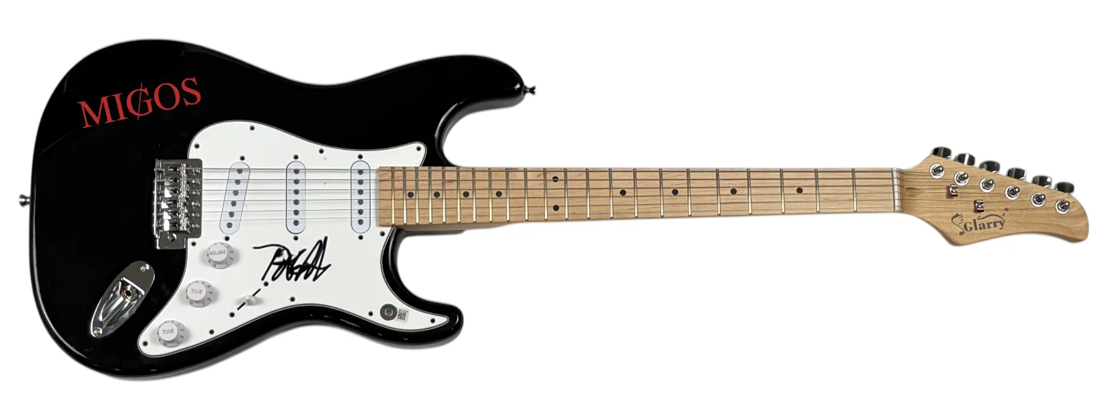 Migos Takeoff Signed Autograph Electric Guitar Hip Hop Rapper Beckett COA, изображение 2
