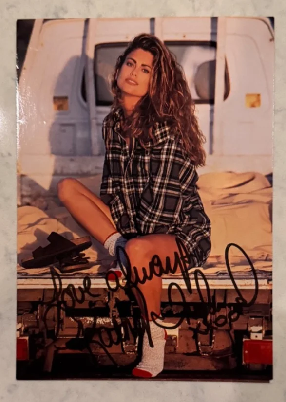 Supermodel autograph lot Kathy Ireland Stephanie Seymour Elle MacPherson Claudia, изображение 2