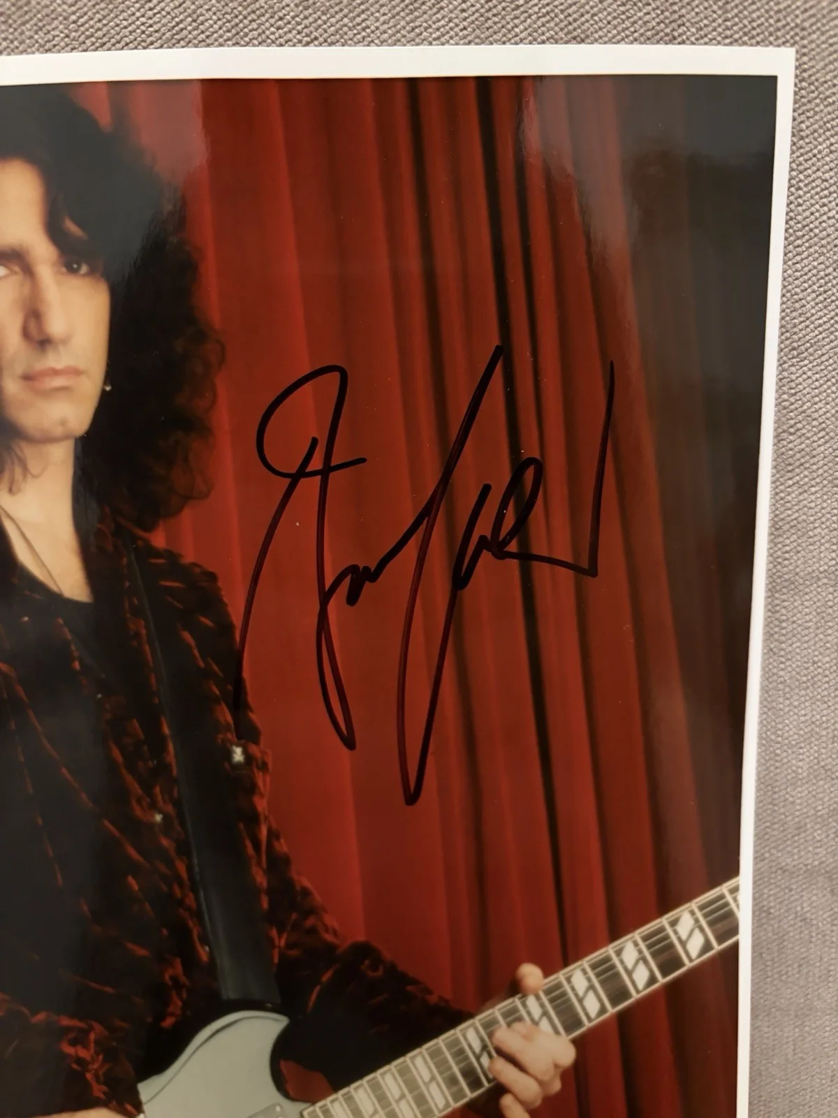 Bruce Kulick Signed 8x10 Photo KISS Autograph ESP Promo Glossy Guitarist Auto, изображение 2