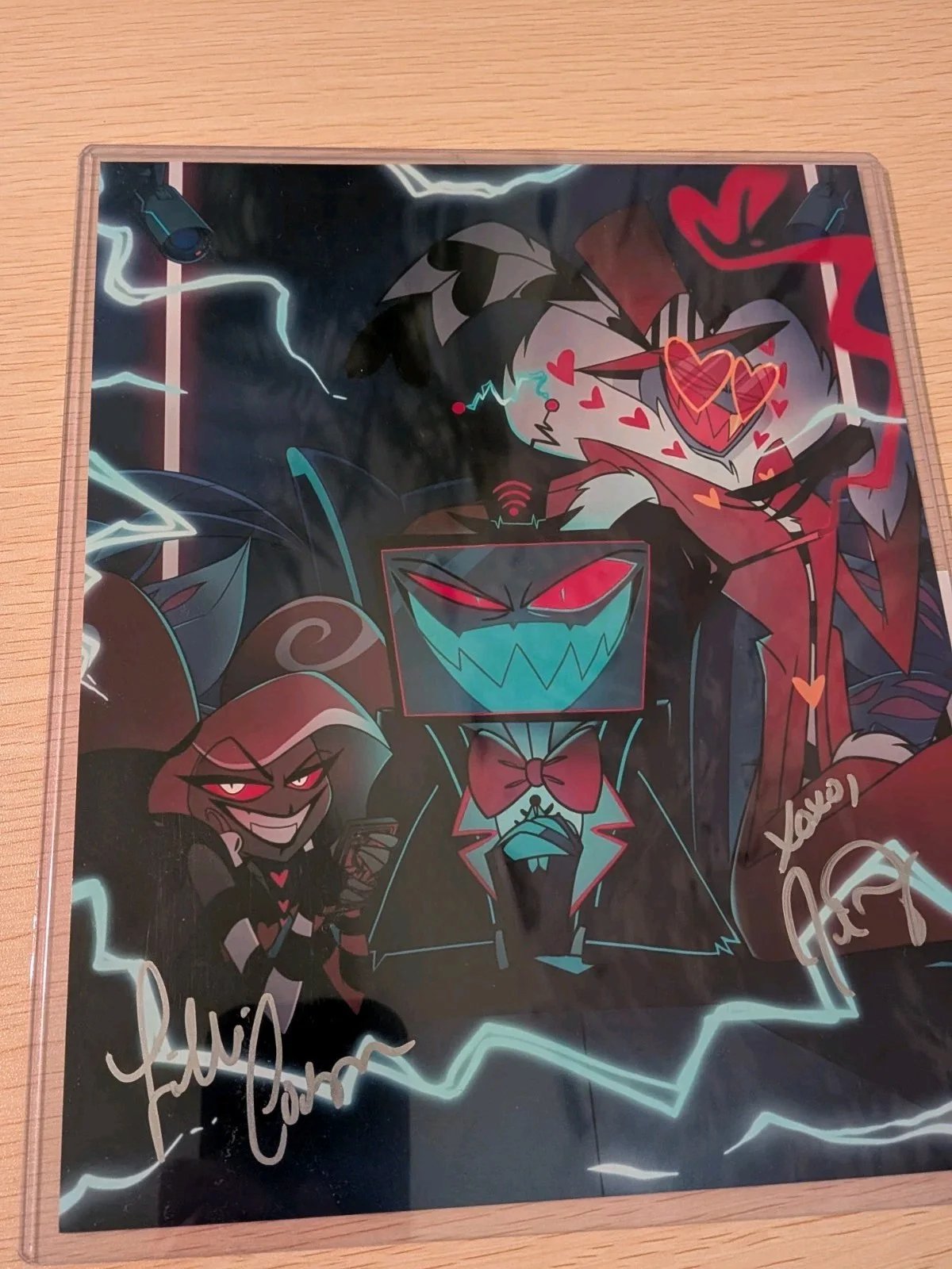 LILLI COOPER, JOEL PEREZ — The Vees Velvet & Valentino - Hazbin Hotel 8x10 Signed JSA Certified Autograph, изображение 3