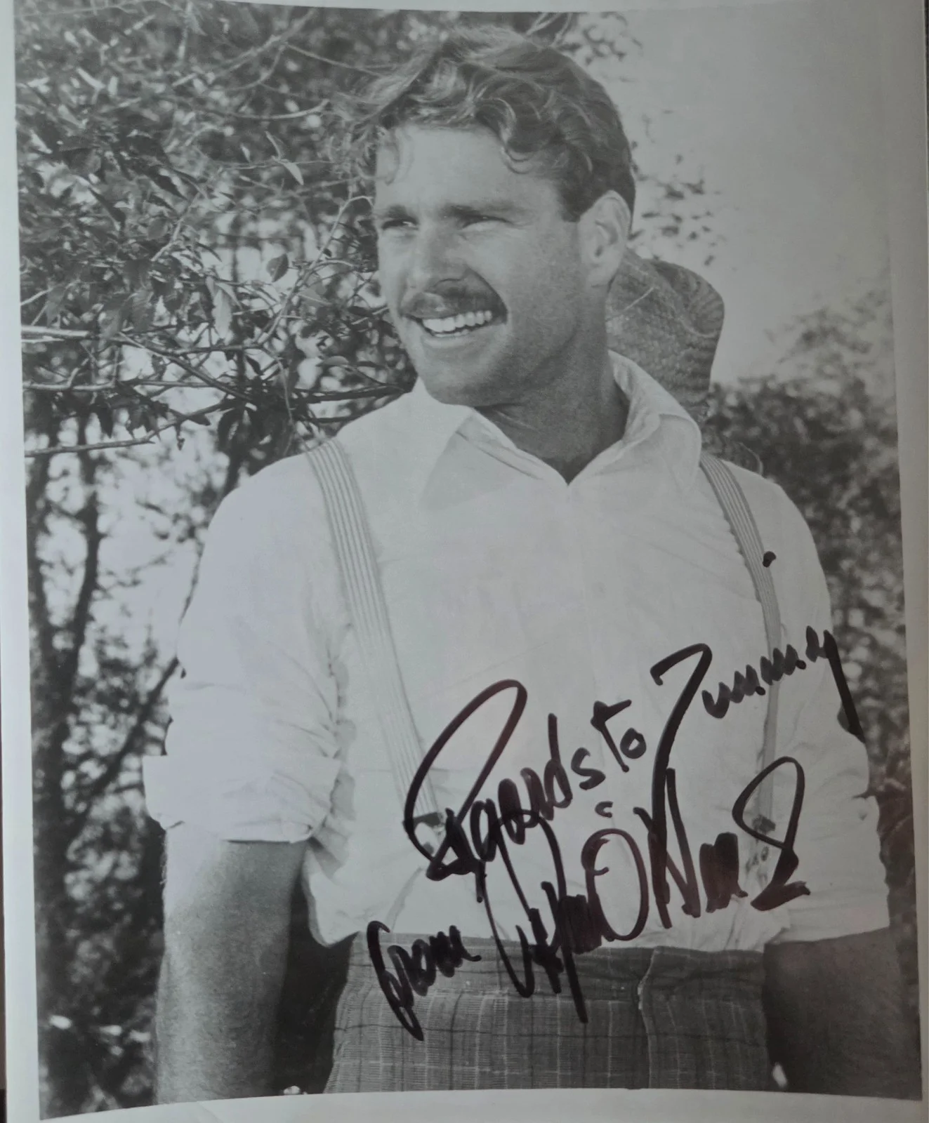 Ryan O'Neal — Ryan O'Neal Signed Autographed B&W Photo Package (4) Pictures Inscribed, image 2