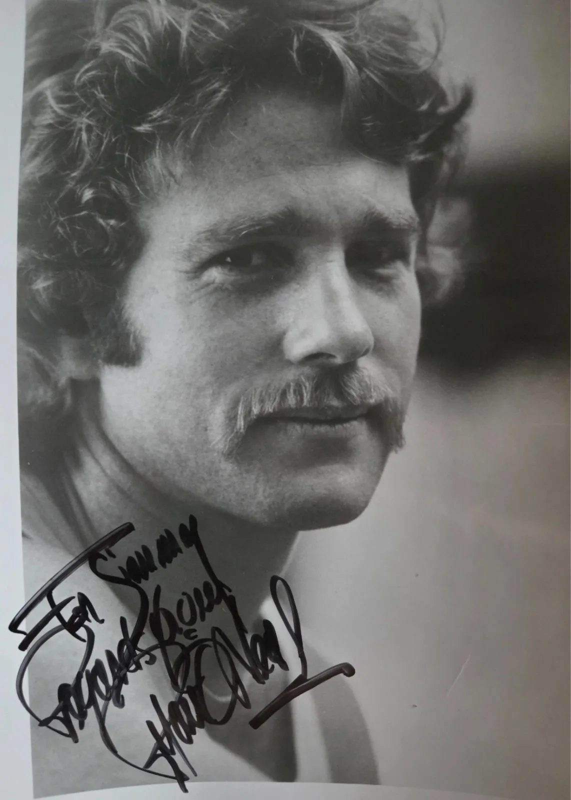 Ryan O'Neal — Ryan O'Neal Signed Autographed B&W Photo Package (4) Pictures Inscribed, image 3