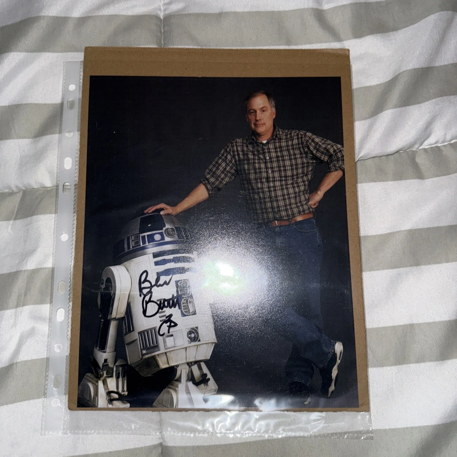 Ben Burtt Star Wars Autograph Signed Photo 8 x 10 photo R2-D2, image 3