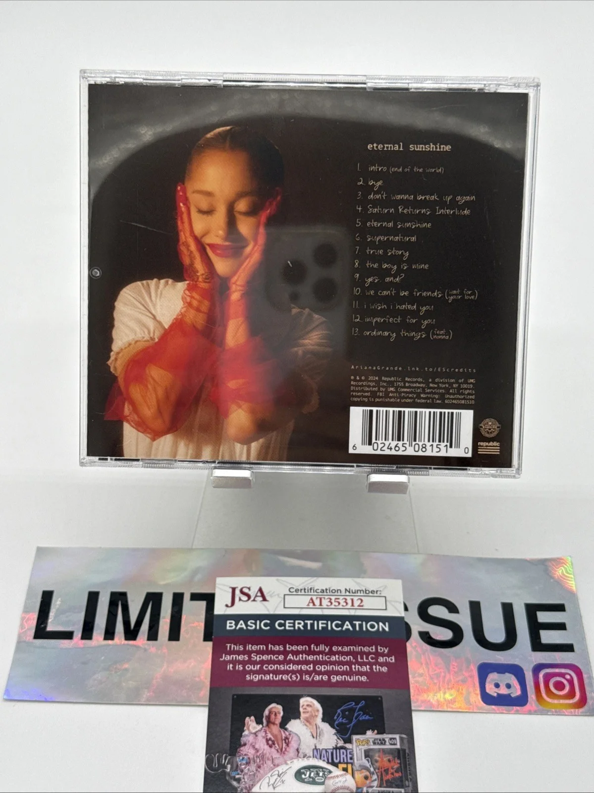 Ariana Grande Hand Signed Autographed Eternal Sunshine PSA COA Authenticated A, image 5