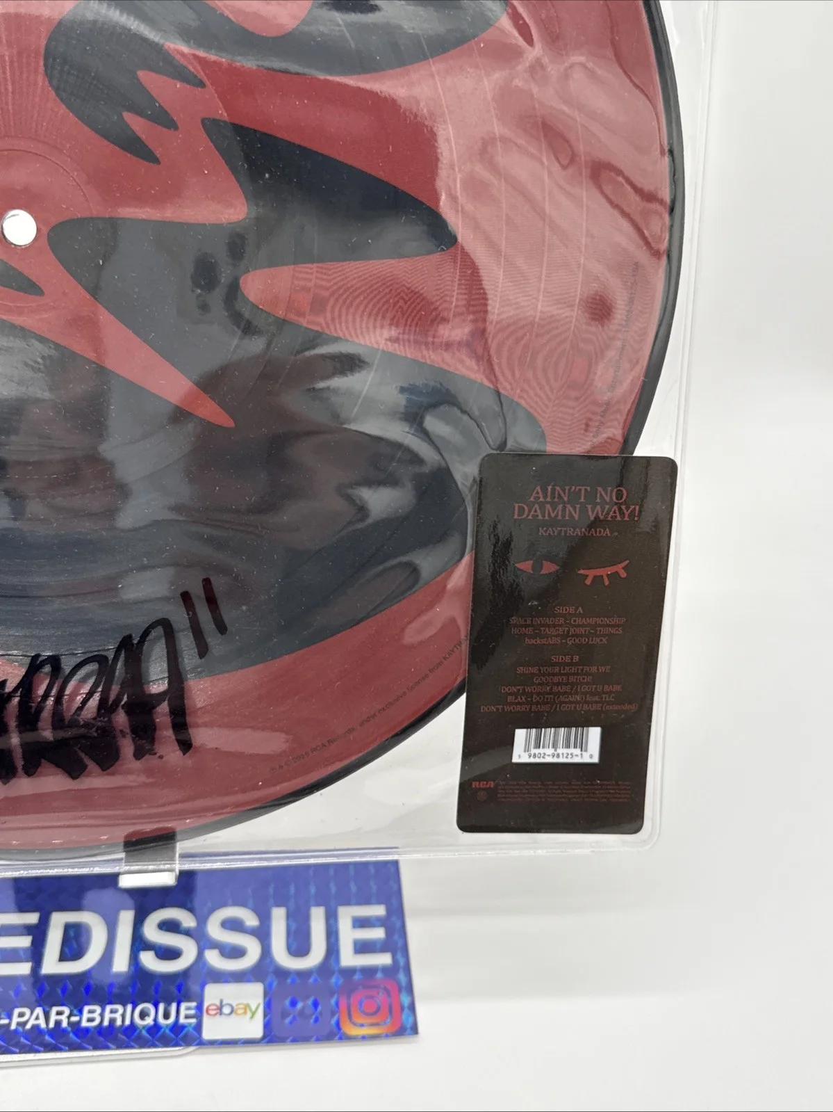 Kaytranada AIN’T NO DAMN WAY! Vinyl SIGNED Picture Disc Brand New Autographed, изображение 3