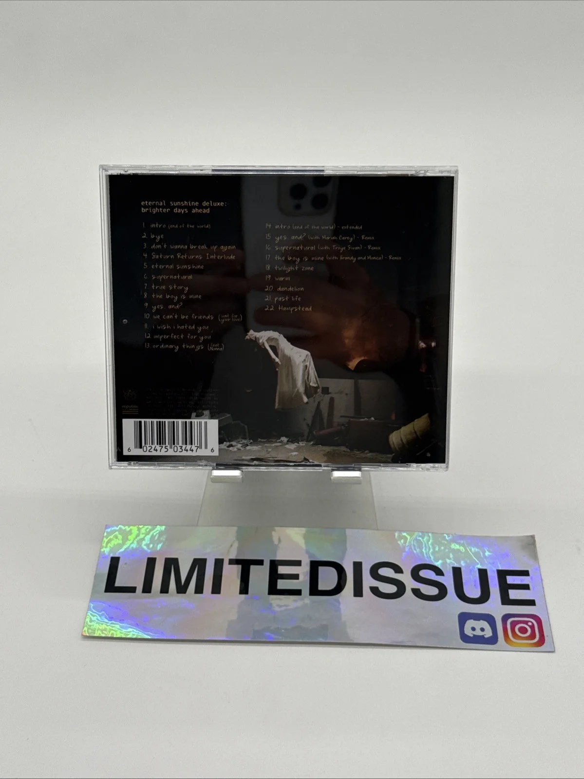Ariana Grande Eternal Sunshine DELUXE: Brighter Days Ahead SIGNED CD *IN HAND* C, изображение 4