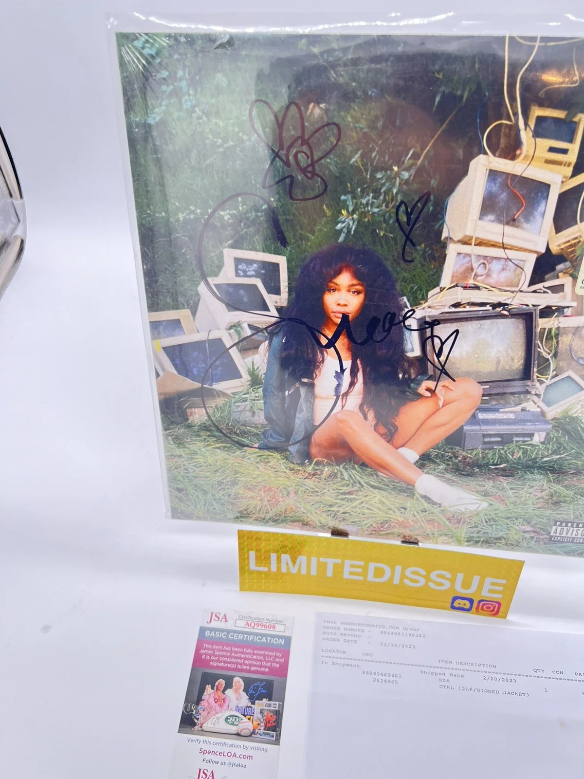 SZA Solána Rowe Signed Autographed CTRL Vinyl LP AUTHENTICATED W/ COA & Receipt, image 5