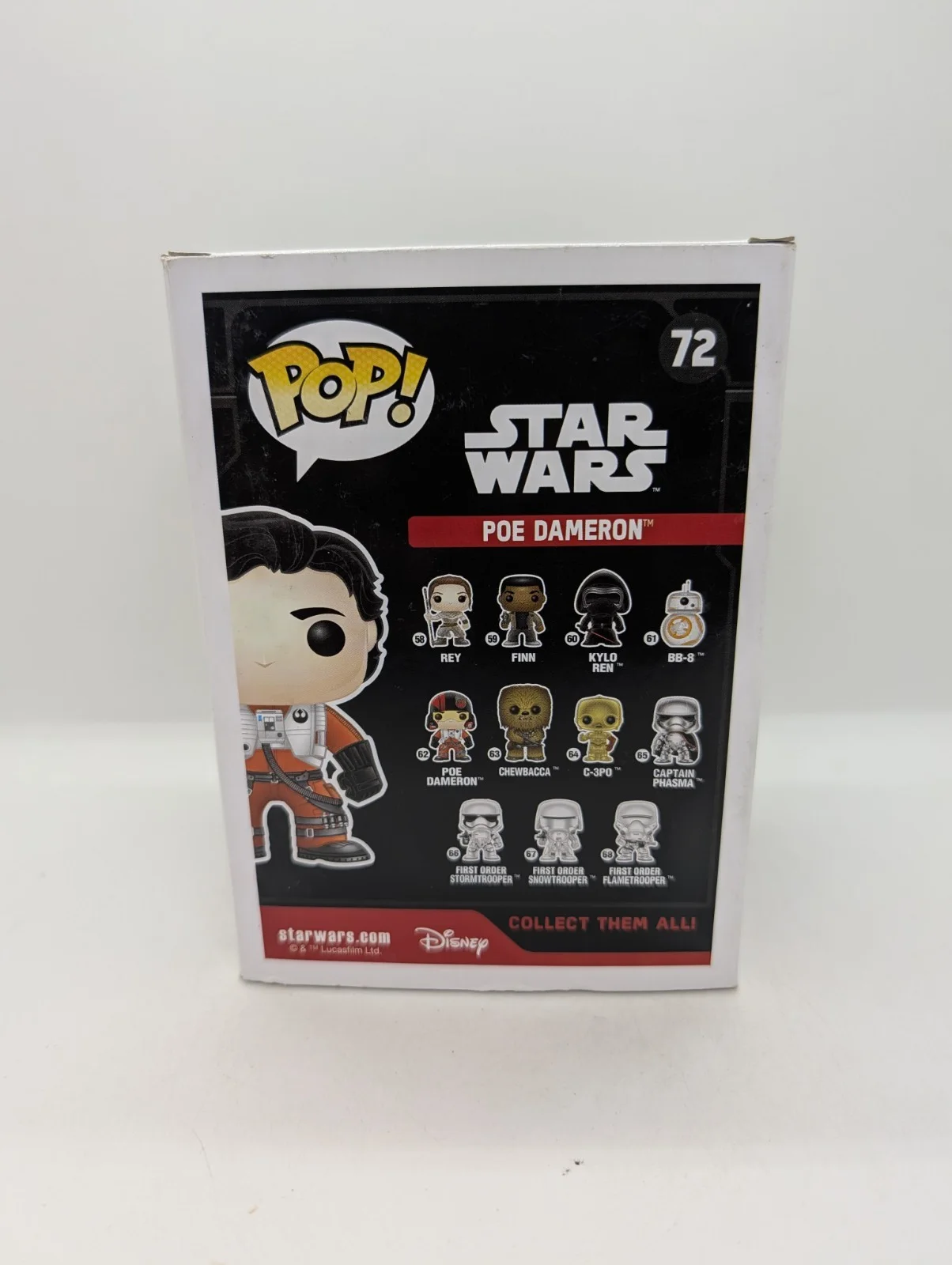 oscar isaac — Oscar Isaac Signed Star Wars The Force Awakens Poe Dameron FUNKO POP #72 SWAU, изображение 3