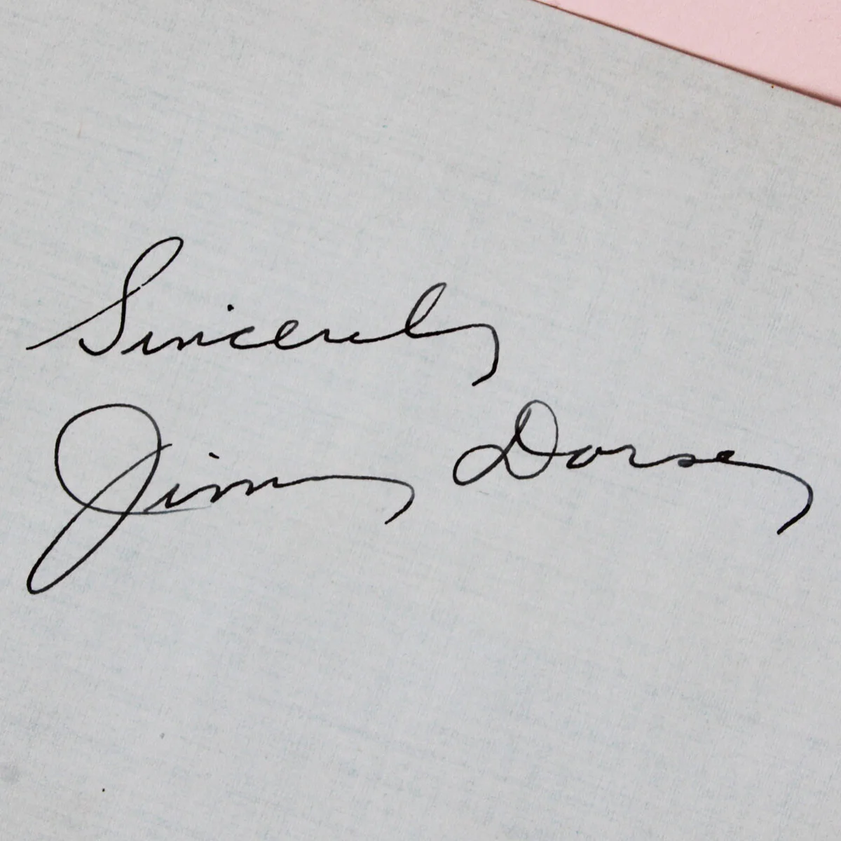 Jimmy Dorsey Signed Cut Parchment - COA JSA, image 2