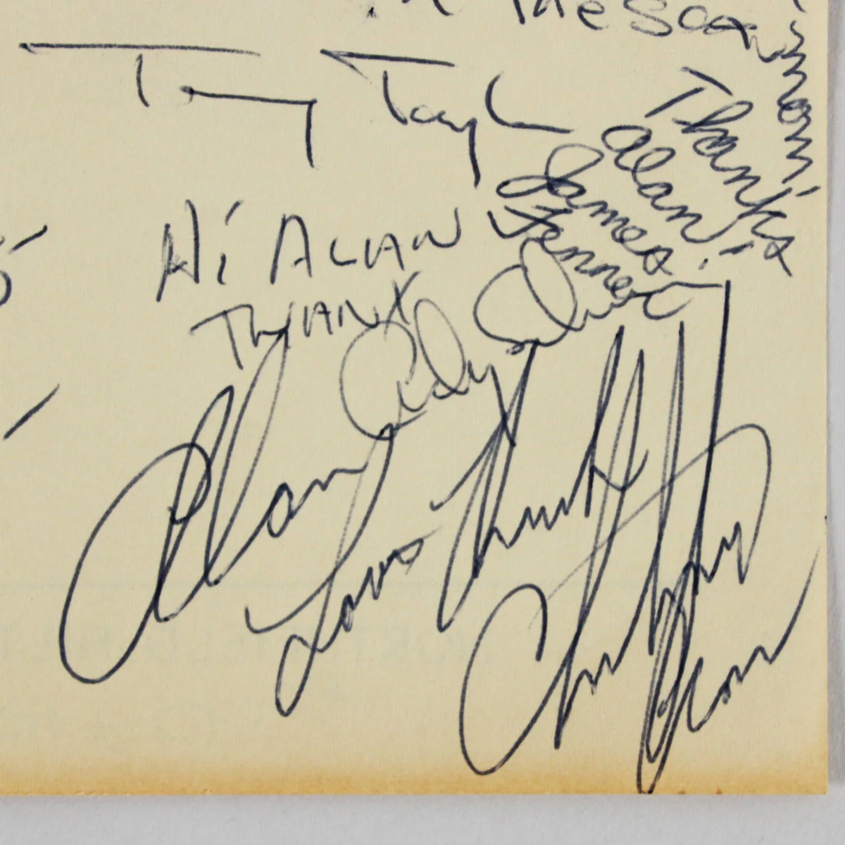 Christopher Cross Signed Cut w/ Others - COA JSA, image 2
