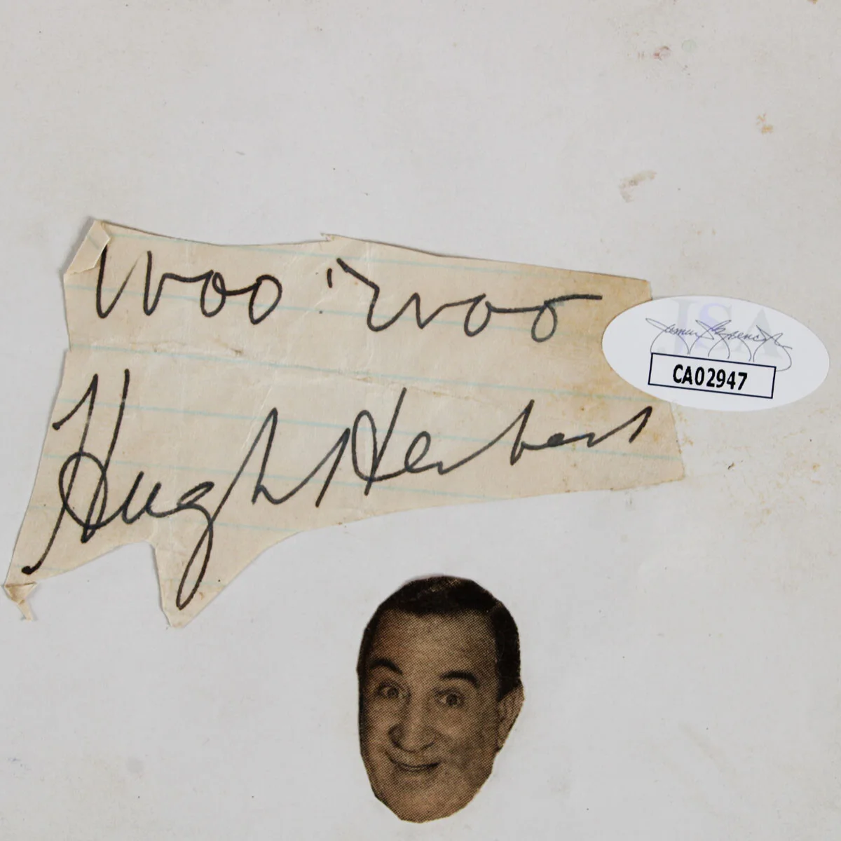 Hugh Herbert Signed Cut w/ Al Donahue - COA JSA, image 2