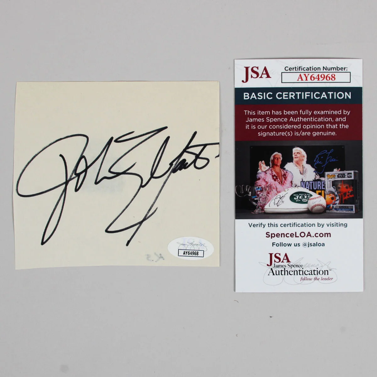 John Elefante Signed Cut Kansas Band - COA JSA, image 2