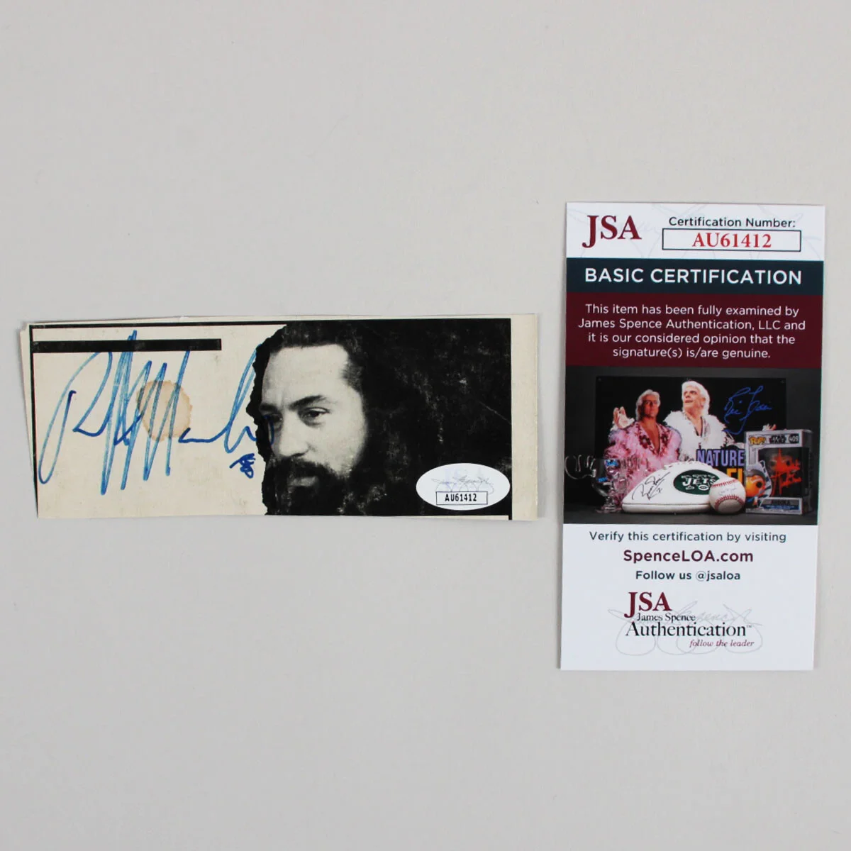 Ralph Macchio Signed Cut - COA JSA, изображение 3