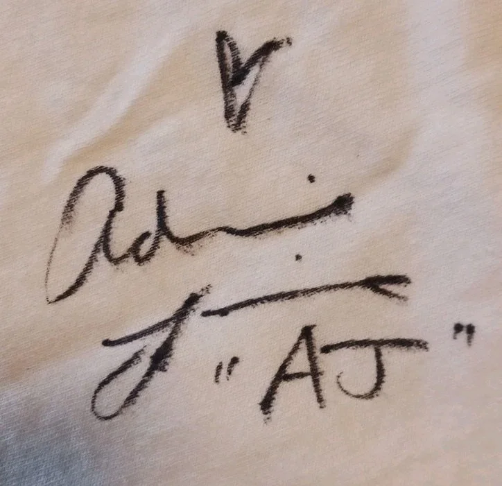 Chip Foose, AJ, Chris, Cherie, one other — Autographed T Shirt From Overhaulin cast, image 5