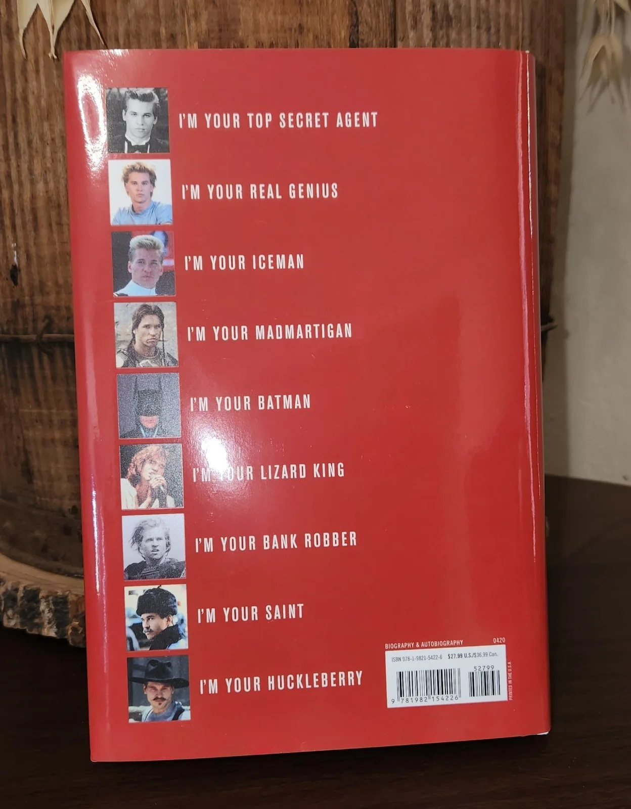 Val Kilmer New Never Opened Autographed I'm Your Huckleberry Book, image 3