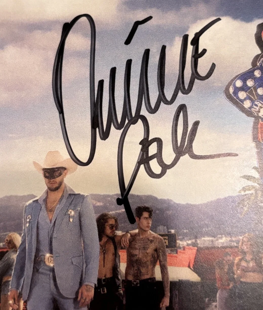 ORVILLE PECK STAMPEDE AUTOGRAPHED SIGNED ART CARD NEW CD JACKET JSA COA CA44075, image 3