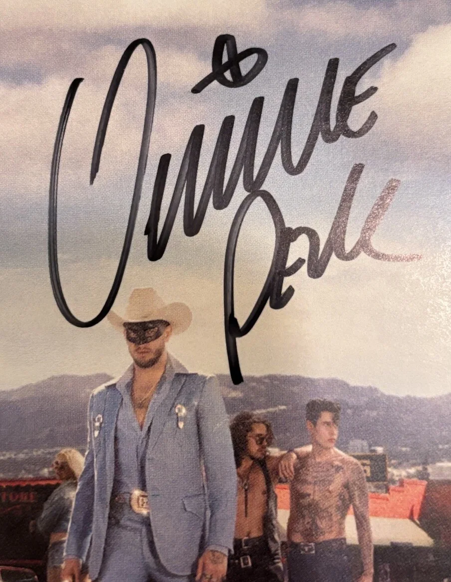ORVILLE PECK STAMPEDE AUTOGRAPHED SIGNED ART CARD NEW CD JACKET JSA COA CA44089, image 3