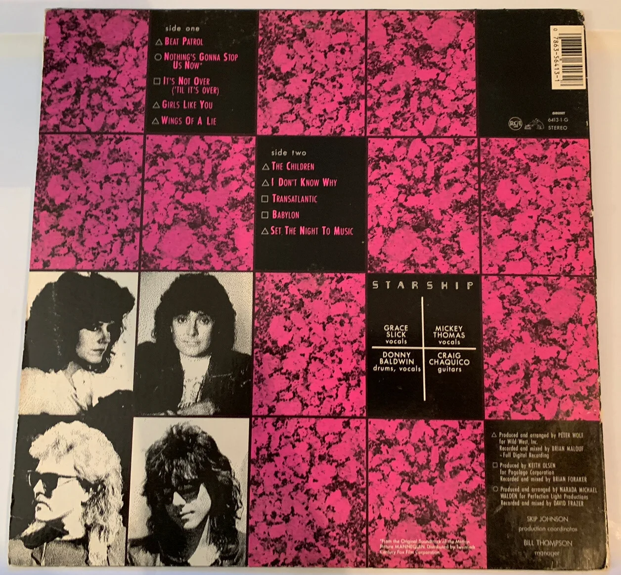 Starship No Protection Vinyl Album Lp USA 1987, image 4
