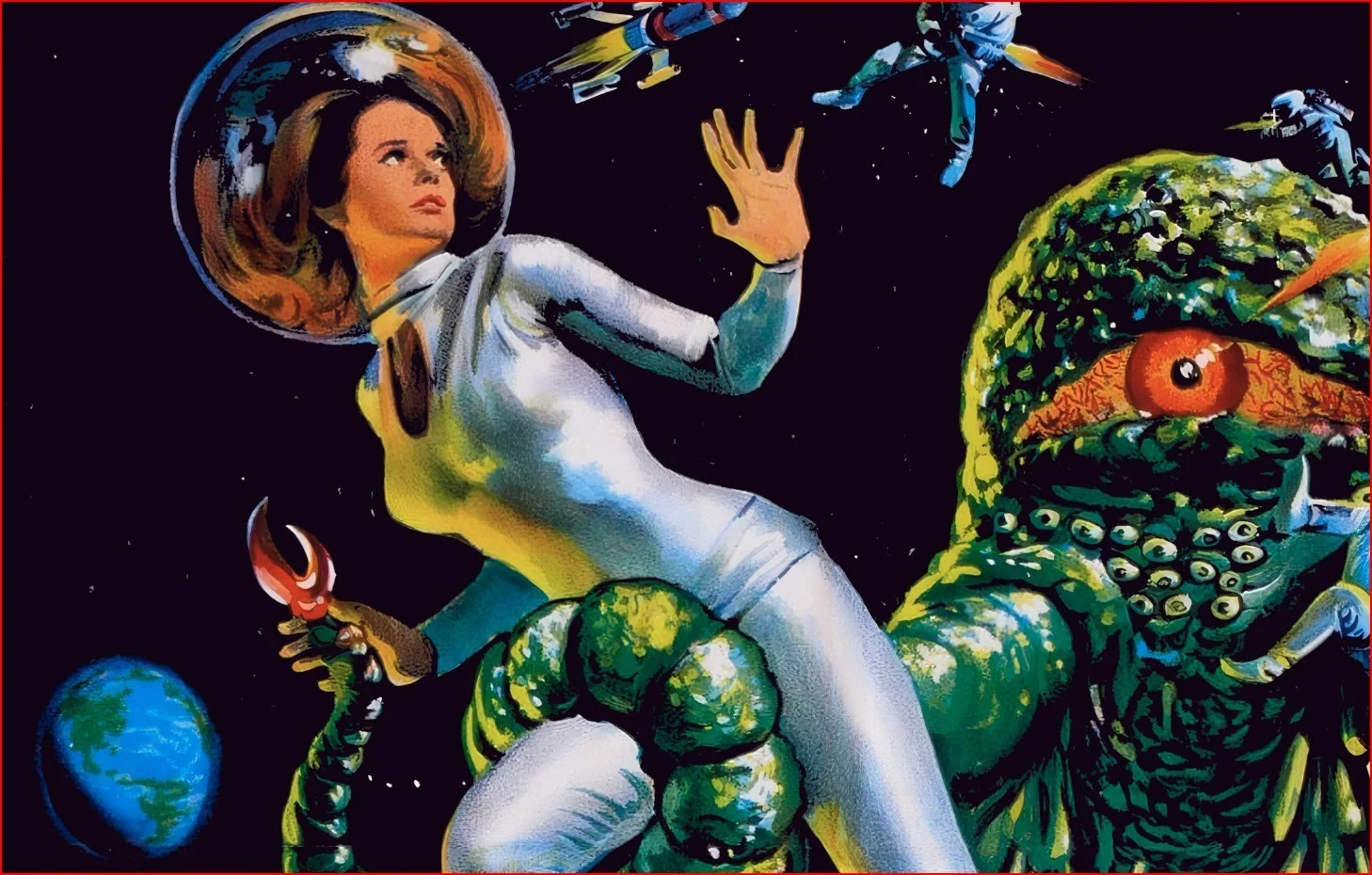 The Green Slime - 1968 Sci-Fi Horror Restored 27.2" x 41" US One Sheet Poster, изображение 5