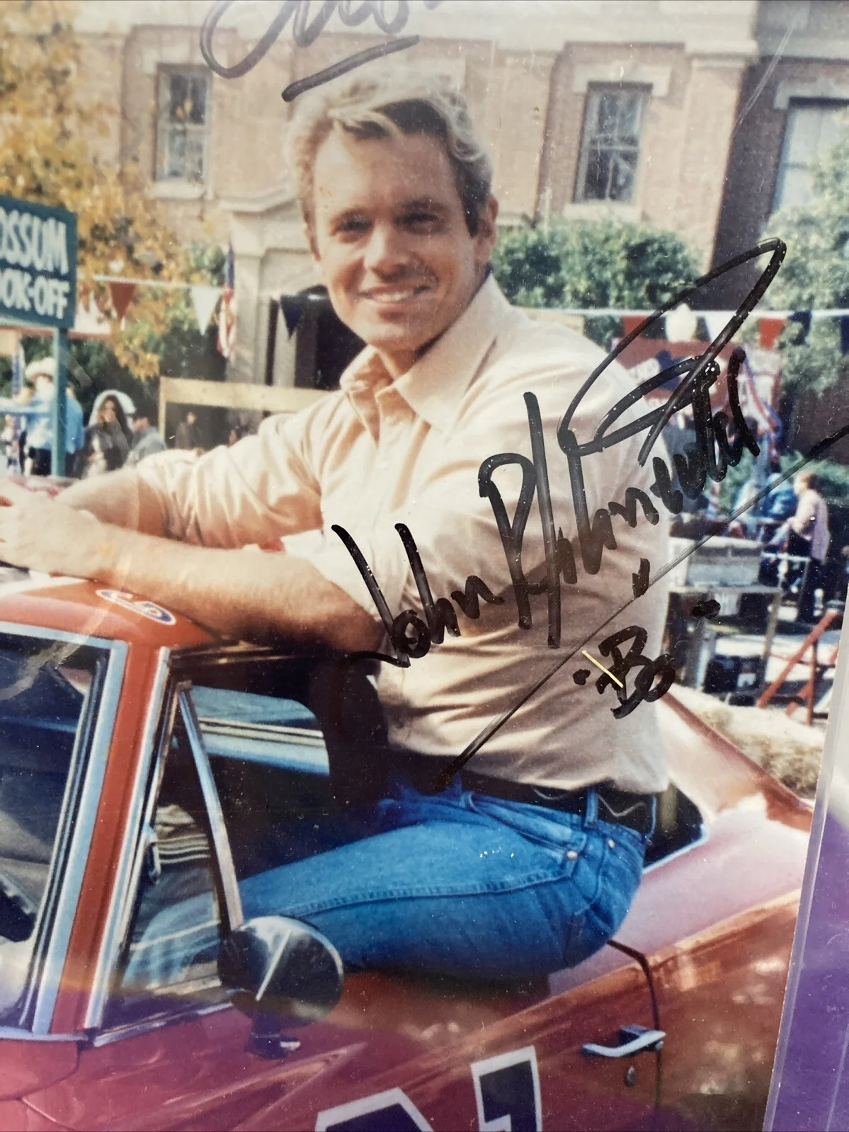 Schneider — The Dukes of Hazzard TV Show 3 Cast Wopat Schneider Enos Autographed, изображение 5