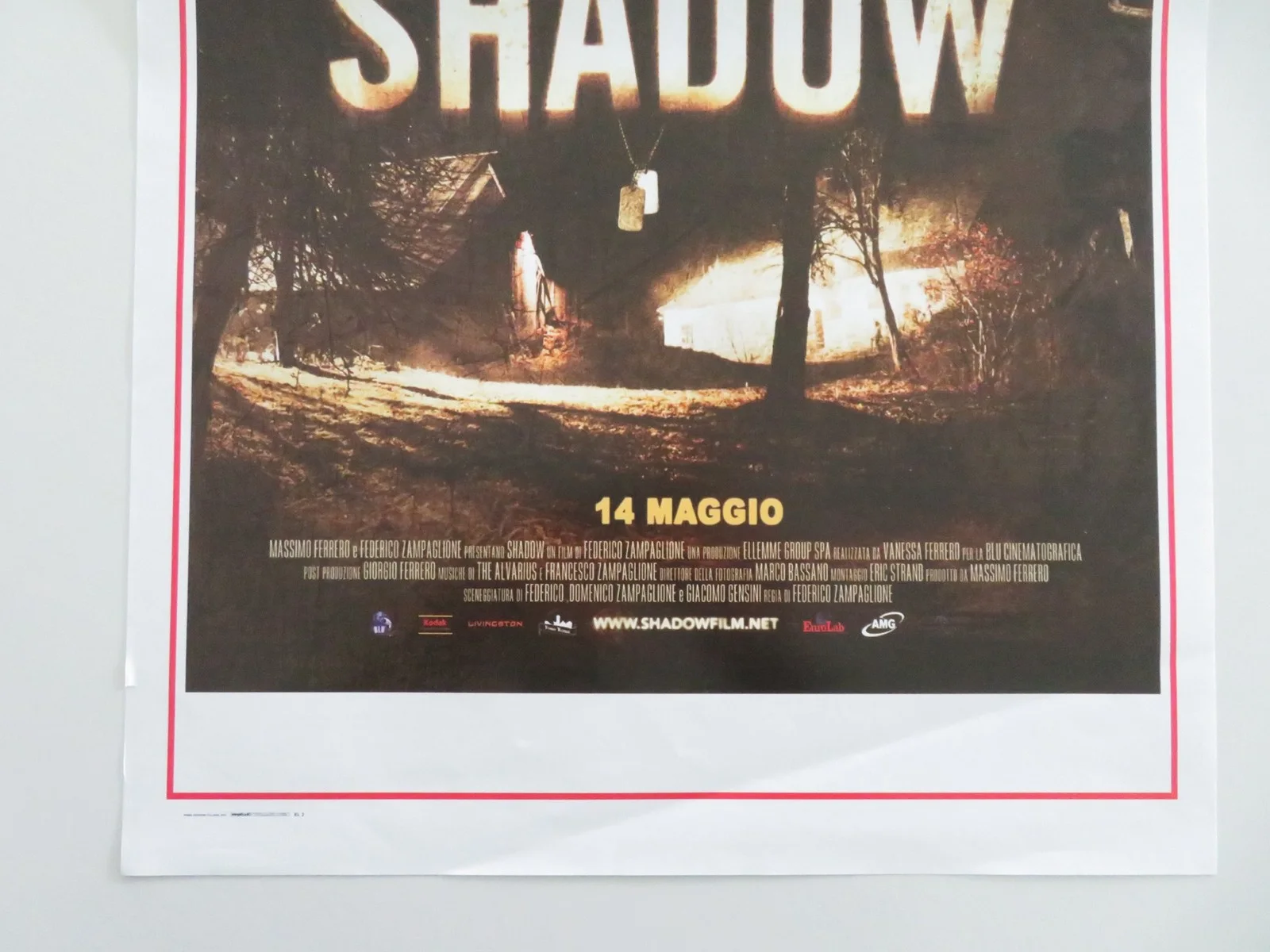 Shadow Italian Locandina Poster Jake Muxworthy Karina Testa 2009, изображение 4