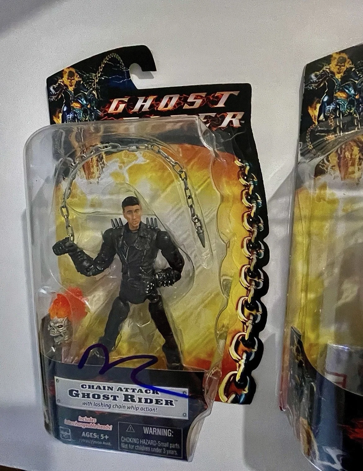 Nicholas Cage Sam Elliott signed autograph Ghost Rider figures Very Rare JSA LOA, image 2