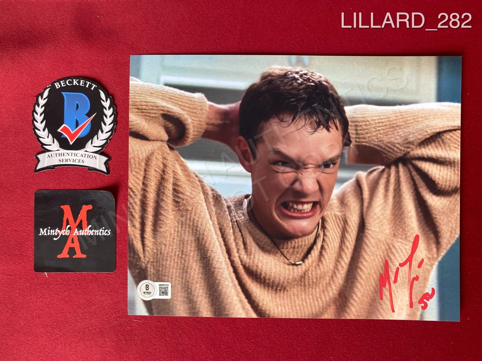 Matthew Lillard — Matthew Lillard autographed signed 8x10 photo Scream Beckett Stu Macher