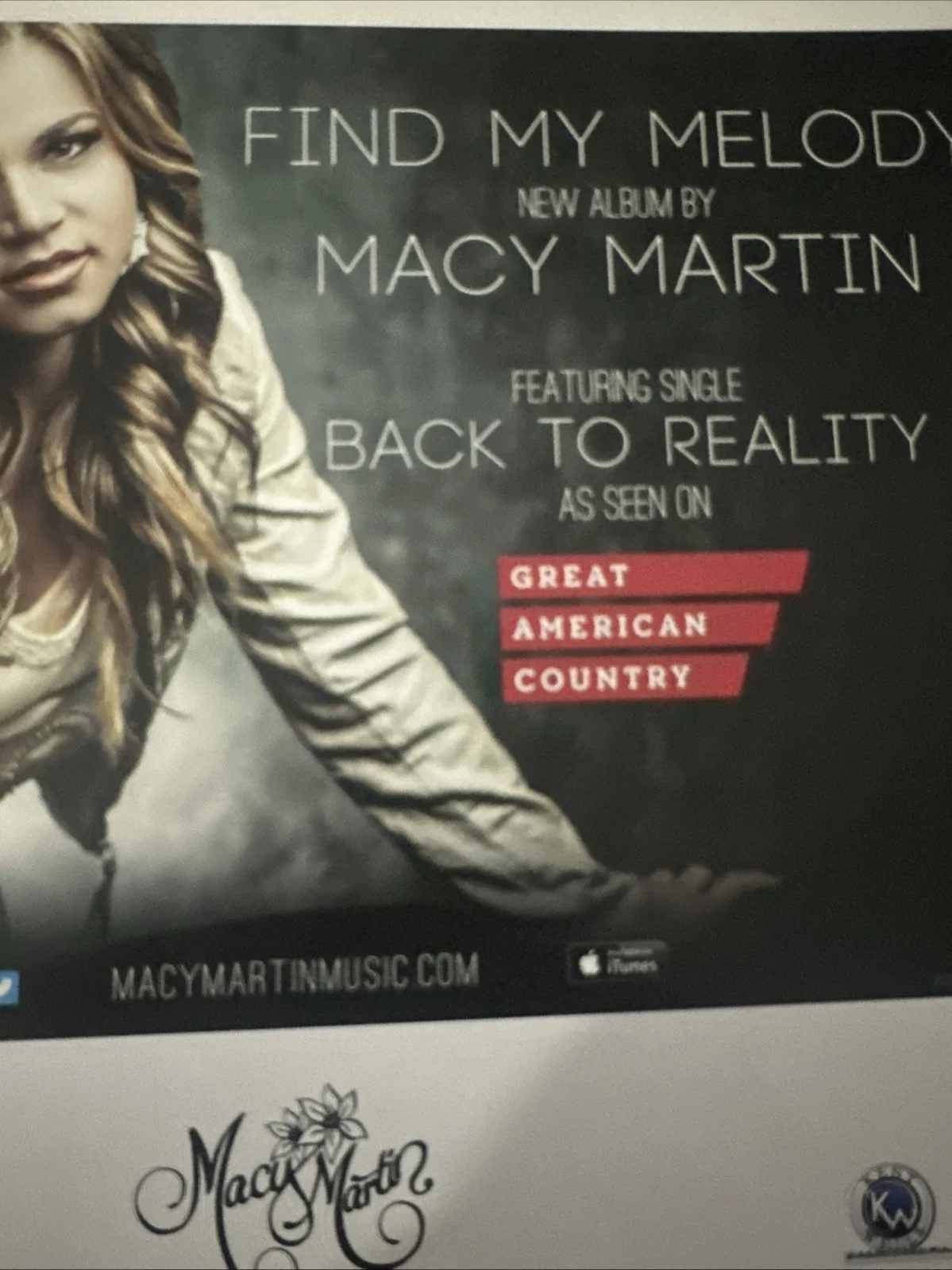 Macy Martin Country Singer Autographed 8 X 10 Photo Great American Country, изображение 3