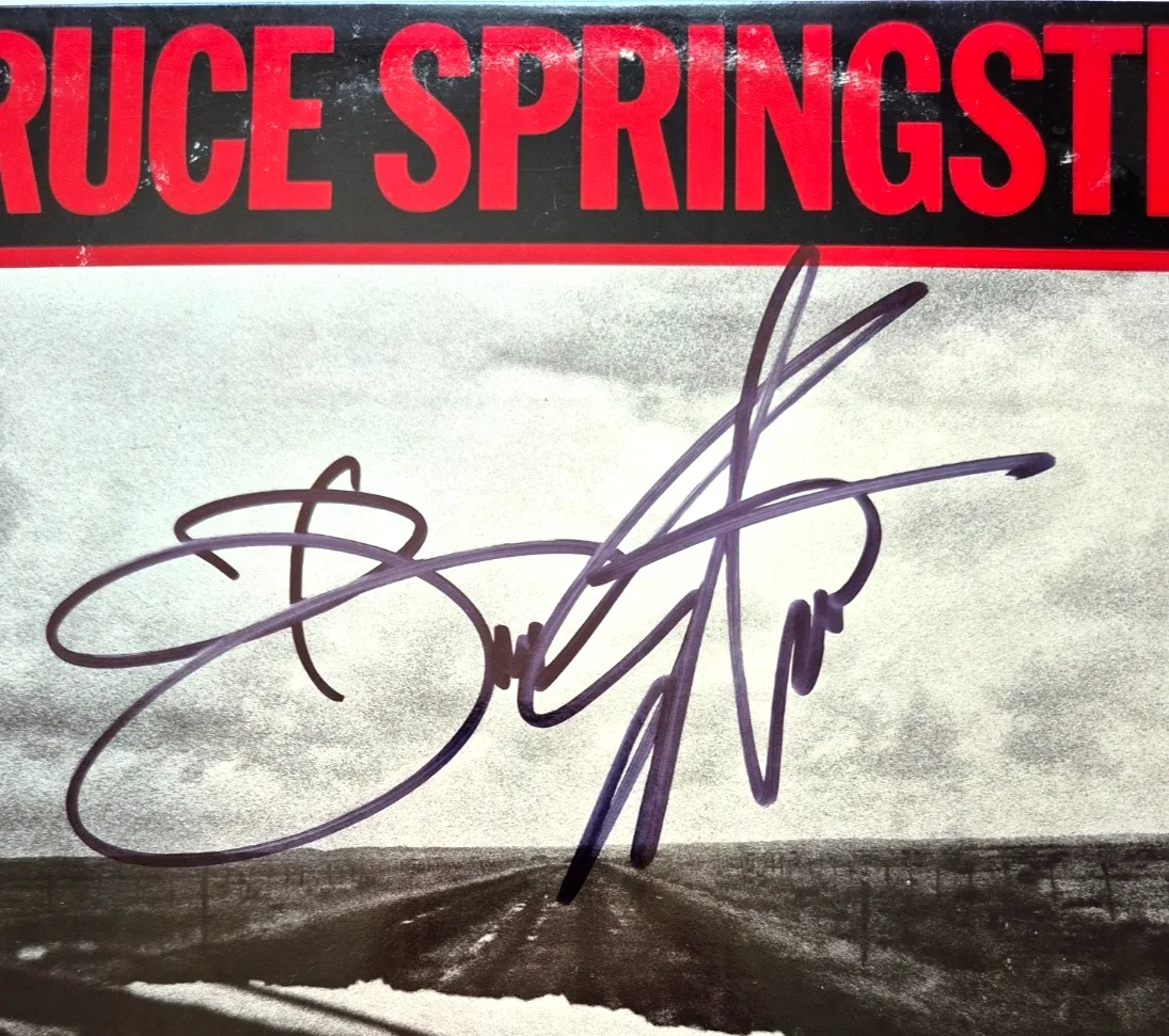 BRUCE SPRINGSTEEN SIGNED AUTOGRAPHED NEBRASKA ALBUM DELIVER ME FROM RARE PSA LOA, image 3