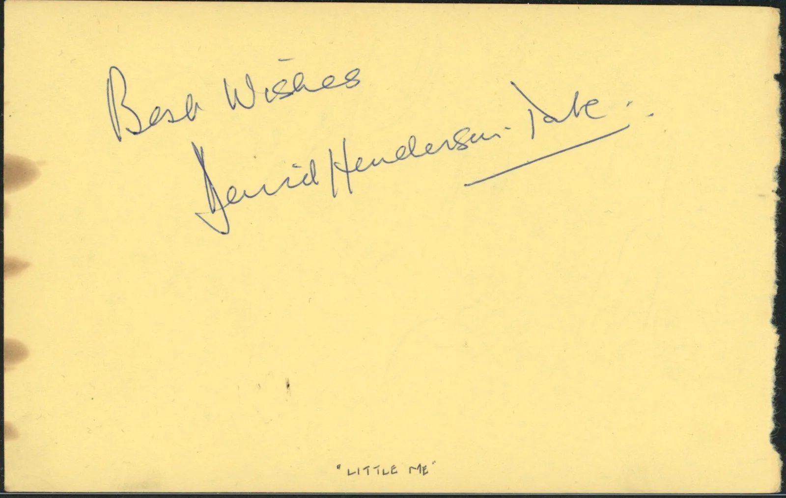Vintage Swen Swenson & David Henderson-Tate Autographs, image 2