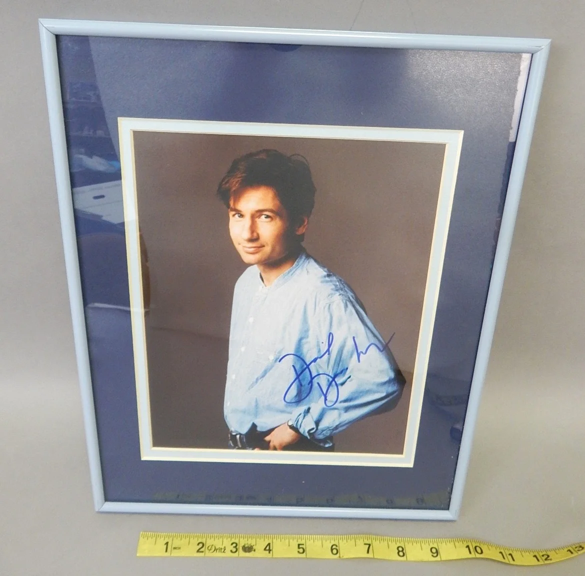 David Duchovny signed 8x10 photograph autograph w X Files Film Cell 3702 CoA Lot, изображение 2