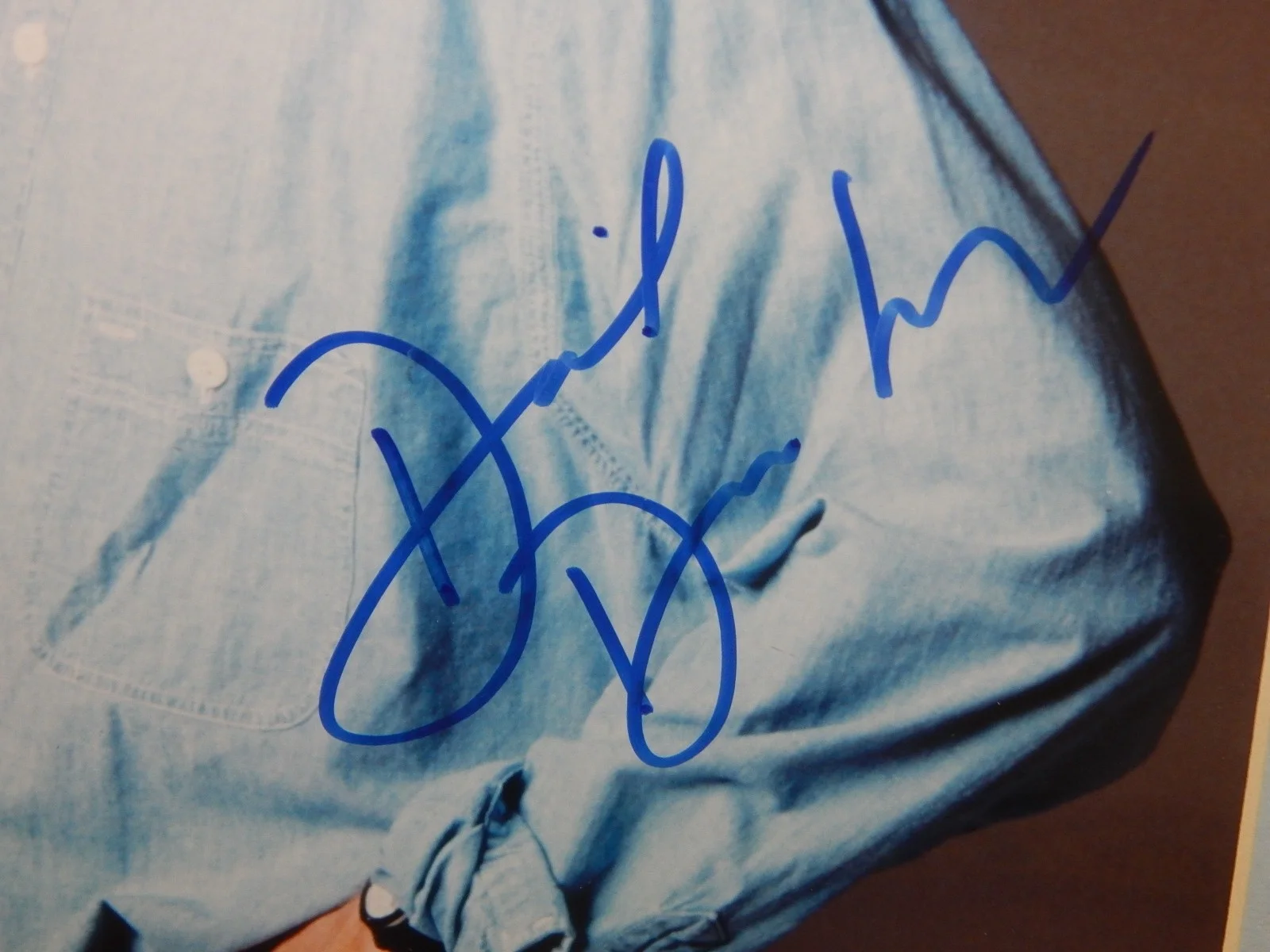 David Duchovny signed 8x10 photograph autograph w X Files Film Cell 3702 CoA Lot, изображение 3