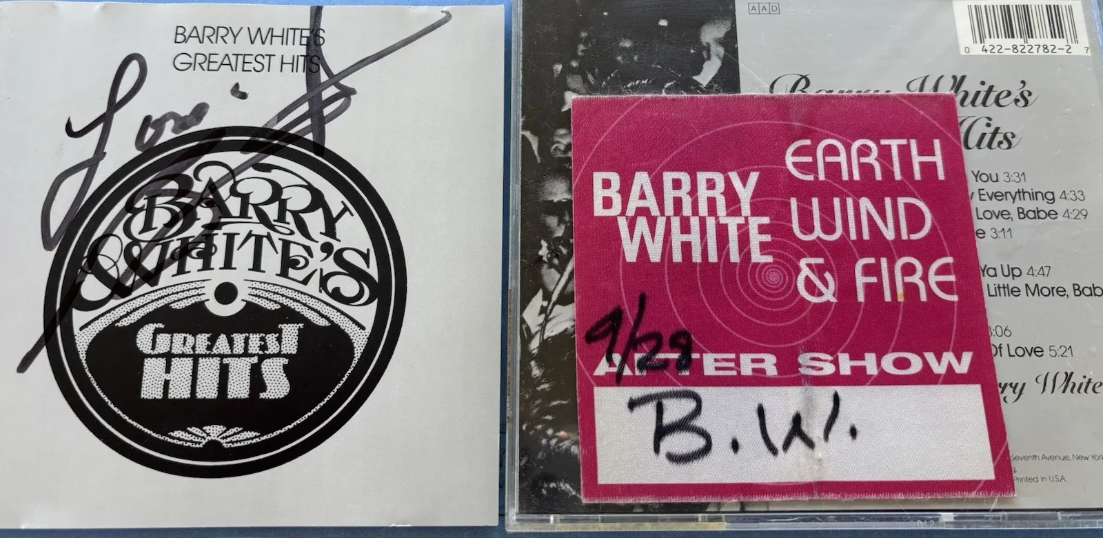 Barry White Signed/autographed CD Booklet, ‘Greatest Hits’. ‘99 Tour W/ Proof., image 4