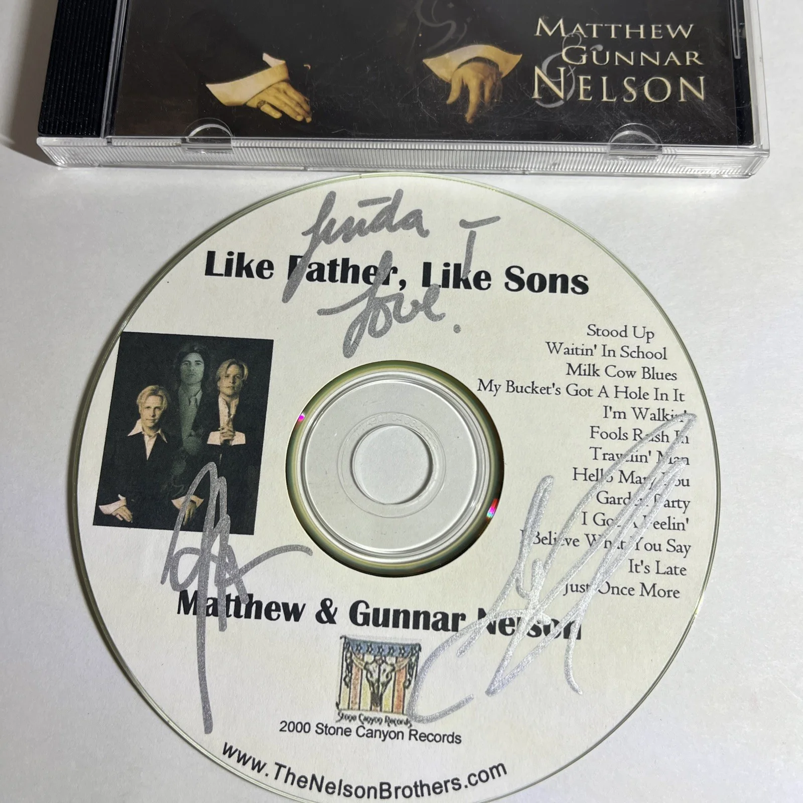 MATTHEW & GUNNAR NELSON Like Father Like Sons CD RICK NELSON SIGNED the nelsons, изображение 2