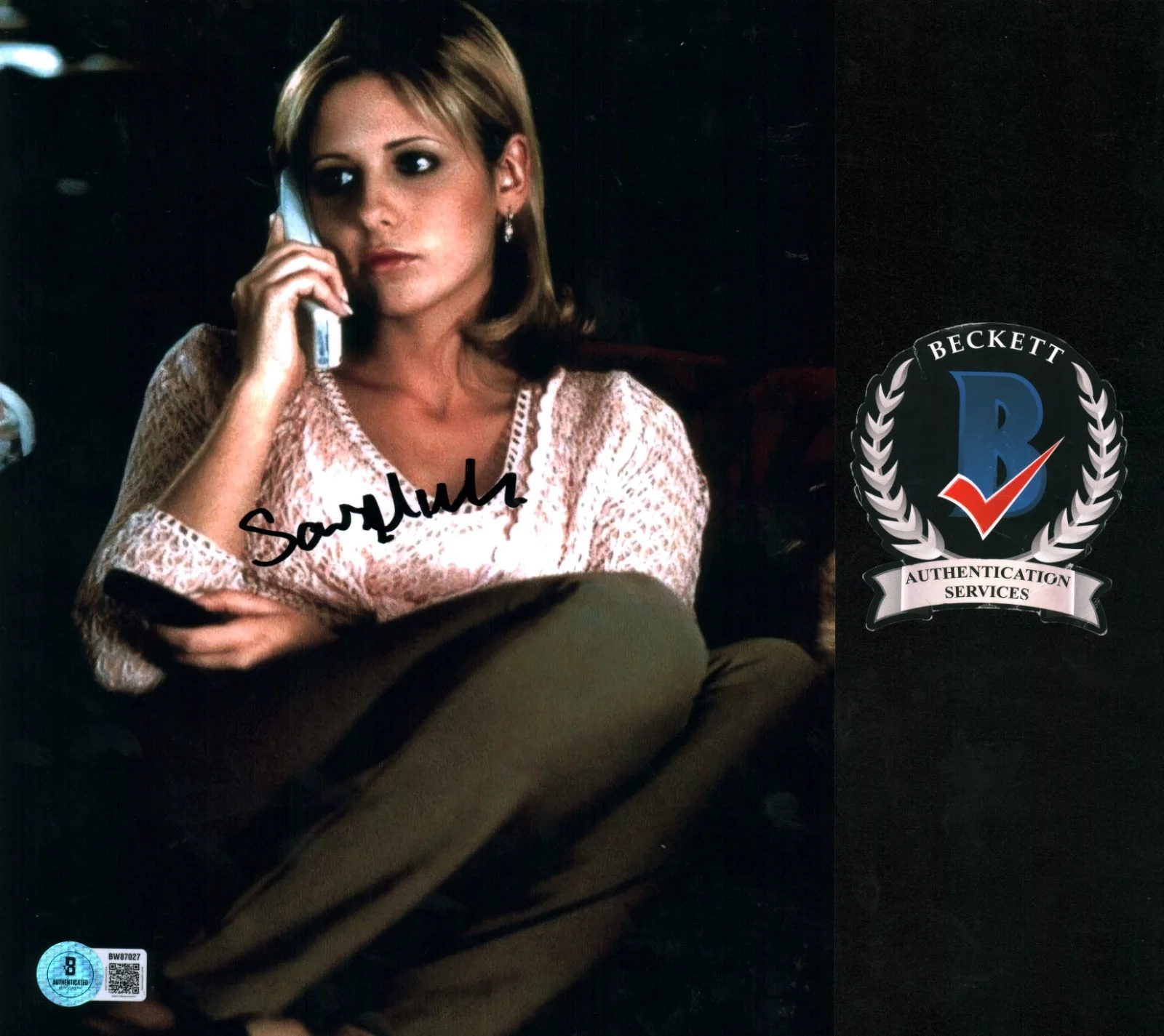 sarah michelle gellar — Sarah Michelle Gellar Scream 2 Cici Beautiful Scream Queen 8x10 Photo BAS COA