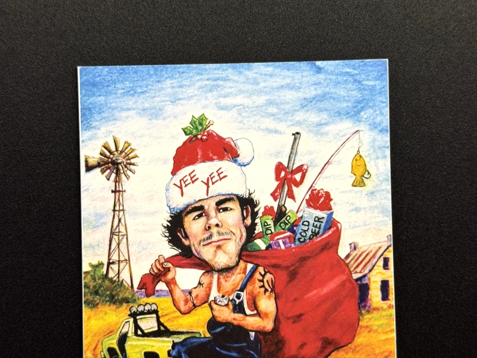 GRANGER SMITH Signed Autograph Yee Yee Earl Dibbles Jr. Christmas Card, image 4
